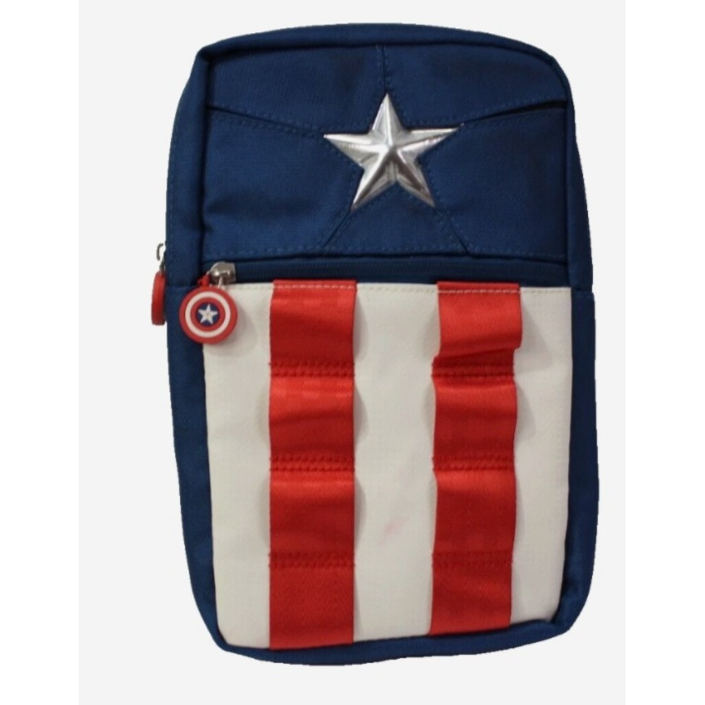 Disney Parks Marvel Captain America Sling Small Messenger Shoulder Bag Backpack
